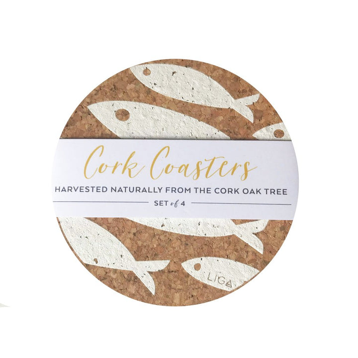 Cork Mat Sets by Liga - Coaster Sets S/4
