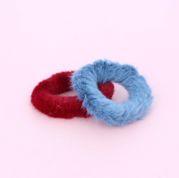 Set of 2 Furry Hairbands