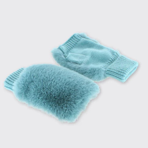 Faux Fur Fingerless Gloves