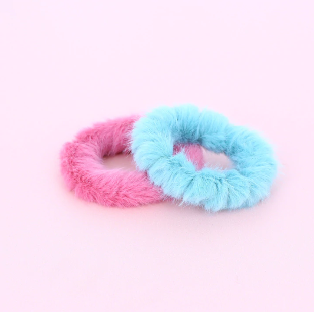 Set of 2 Furry Hairbands