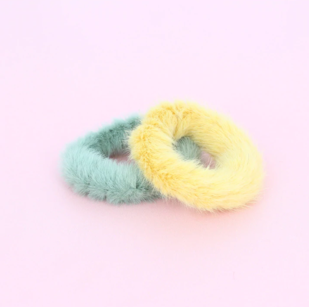 Set of 2 Furry Hairbands