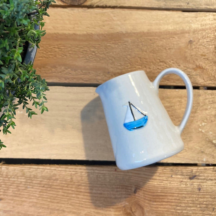 Ceramic Mini Jug with Sailboat