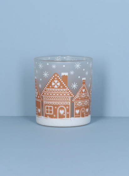 Frosted Gingerbread House Nite Lite Pot
