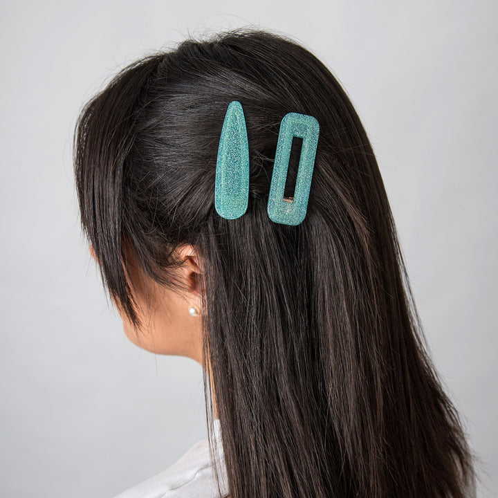 Set of 2 Glitter Hair Clips