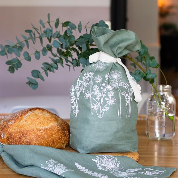 Bread bag with Garden Design