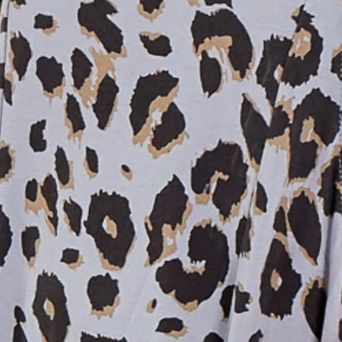 Leopard Print Jersey Dungarees