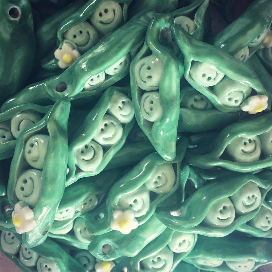 Peas in a Pod keyring