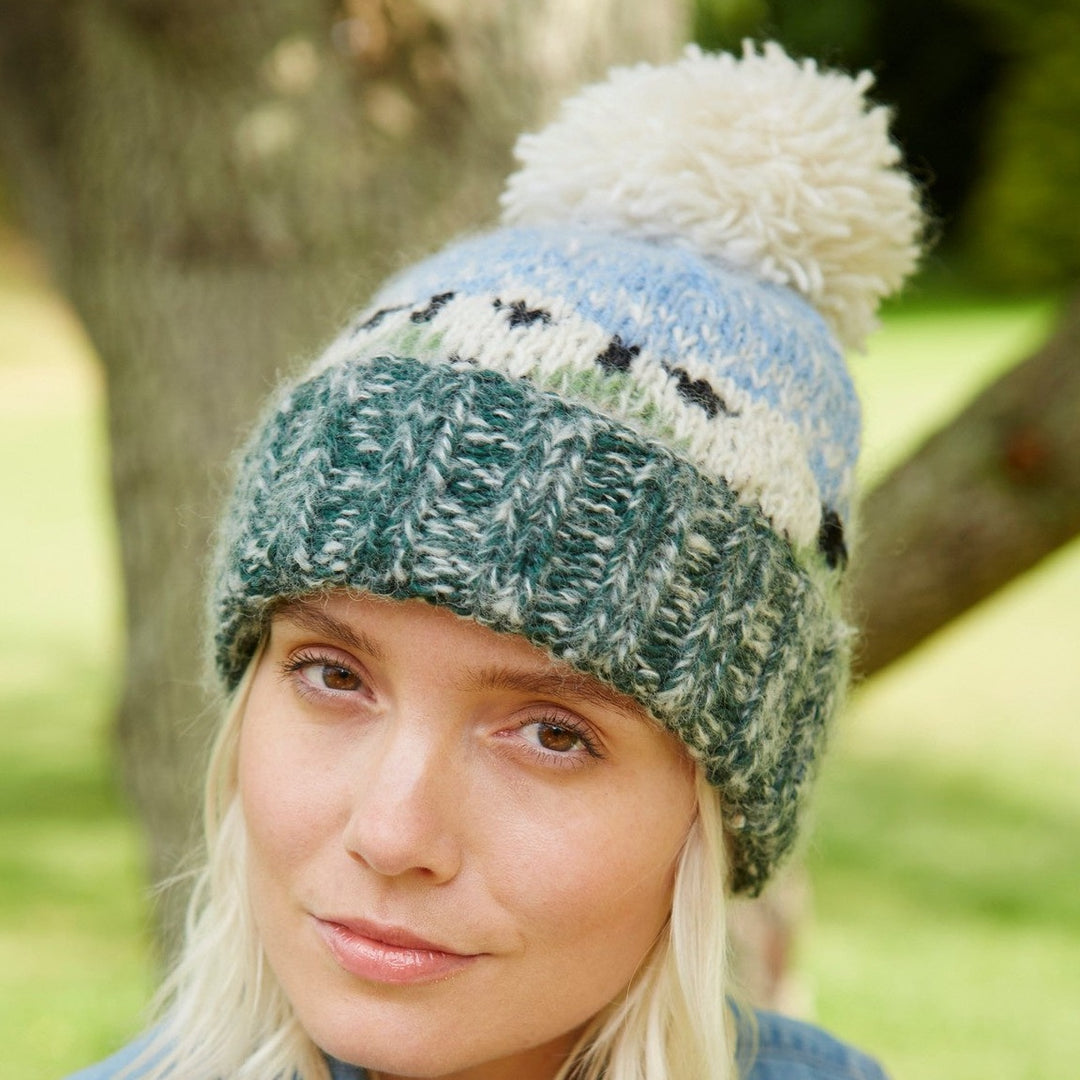 Hazy Sheep Bobble Beanie