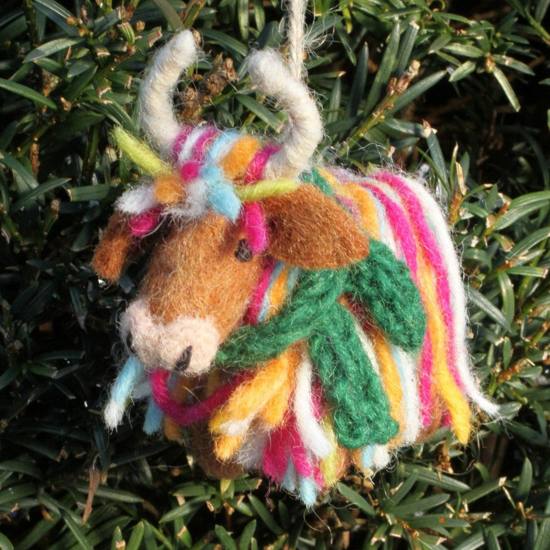 Hughie the Highland Cow Decoration