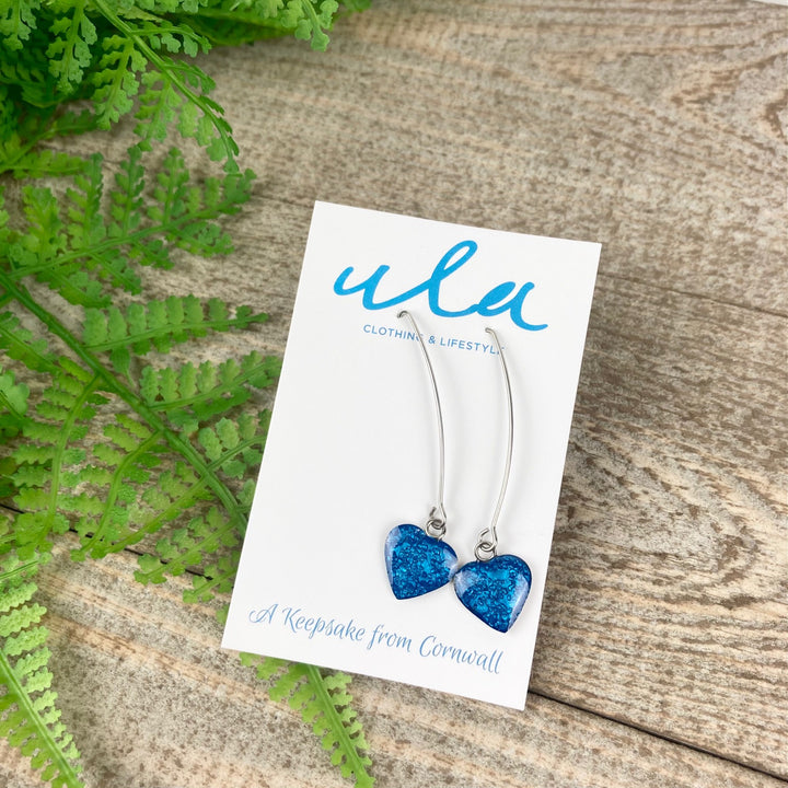 Cornish Keepsake Heart Long Earring