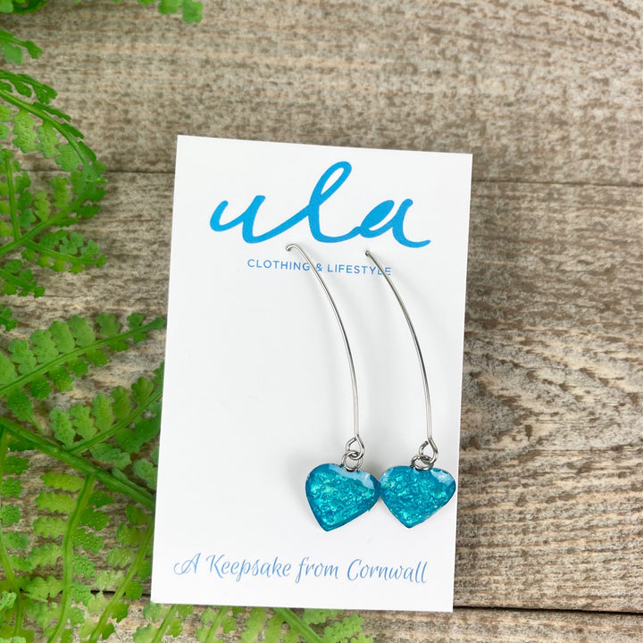 Cornish Keepsake Heart Long Earring