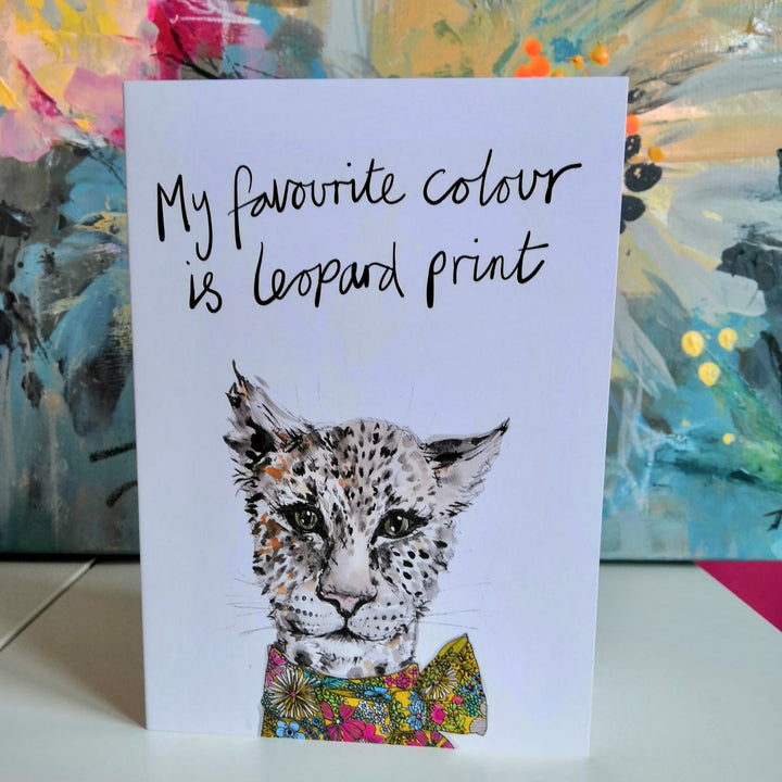 Leopard Greetings Card