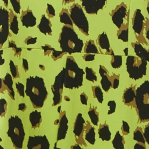 Leopard Print Jersey Dungarees