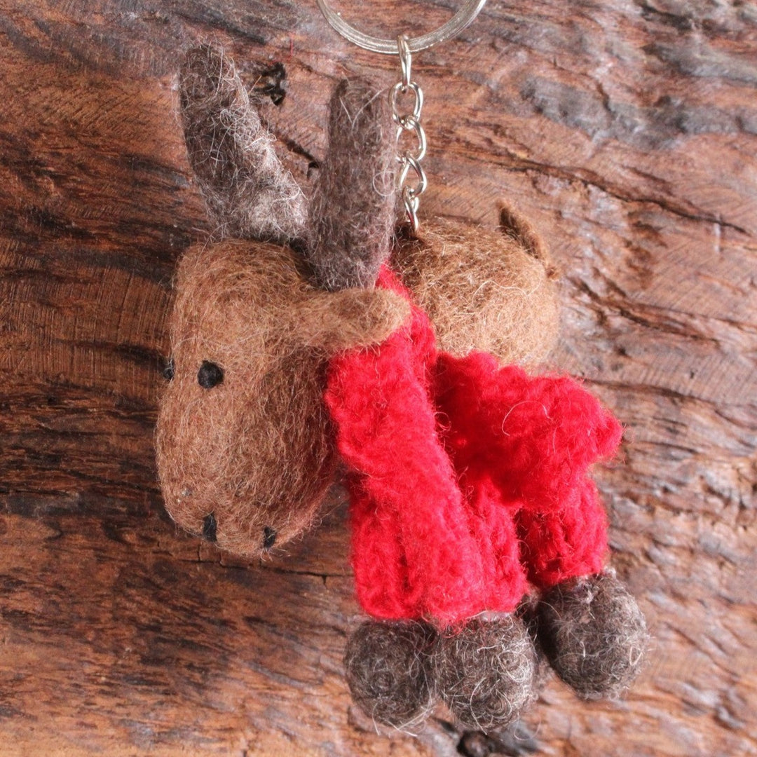 Malcolm the Moose Keyring