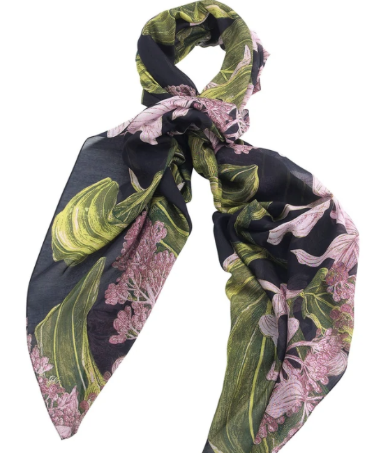 Medinilla Black Scarf
