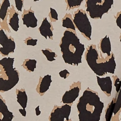 Leopard Print Jersey Dungarees