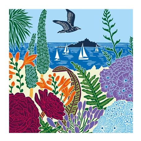 Gull & Sailing Boats Card