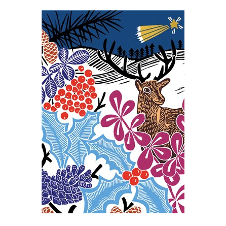 Christmas Stag & Star Card