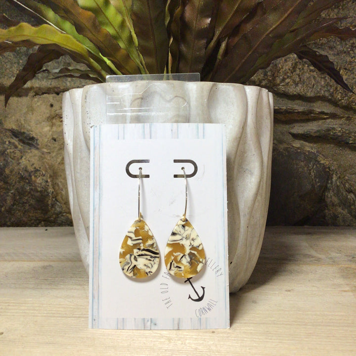 Acrylic Teardrops Hoops