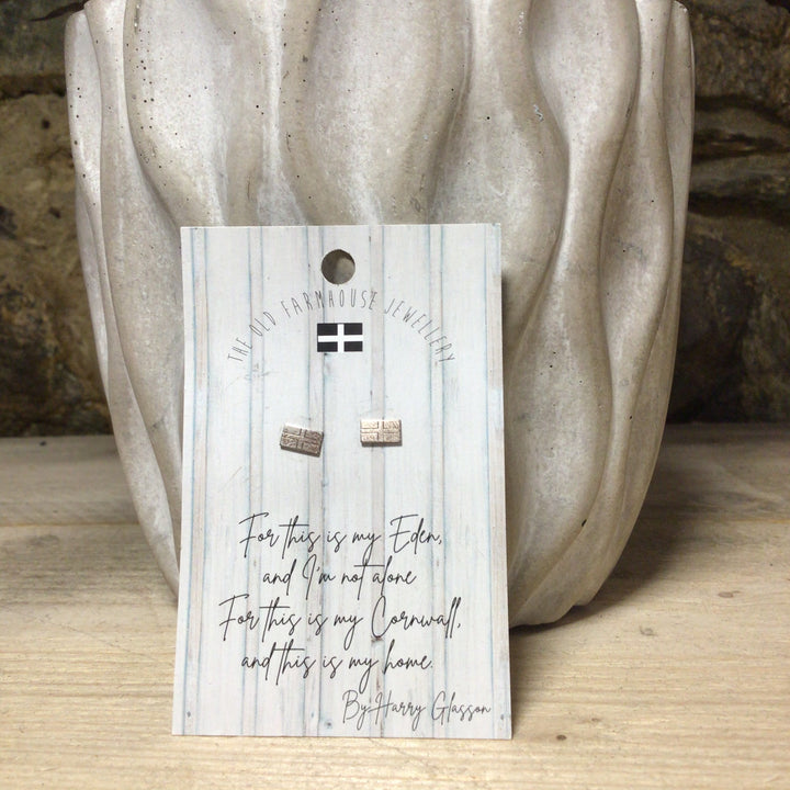 Cornwall My Home - Cornish Flag Earrings