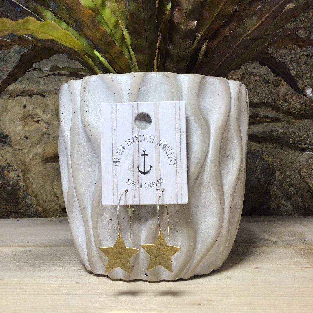 Large Brass Earrings