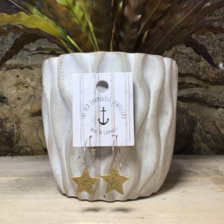 Large Brass Earrings