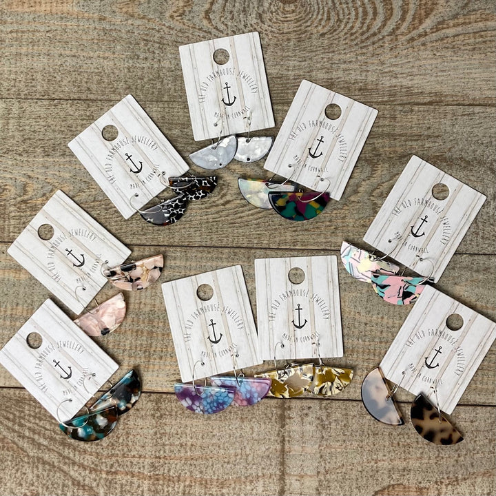 Acrylic Semi Circle Hoops