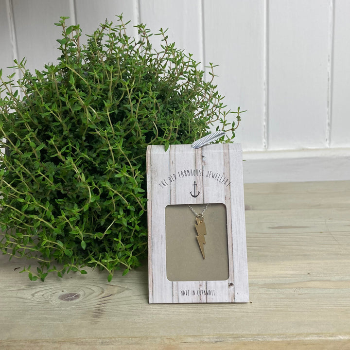 Small Brass Charm Necklace