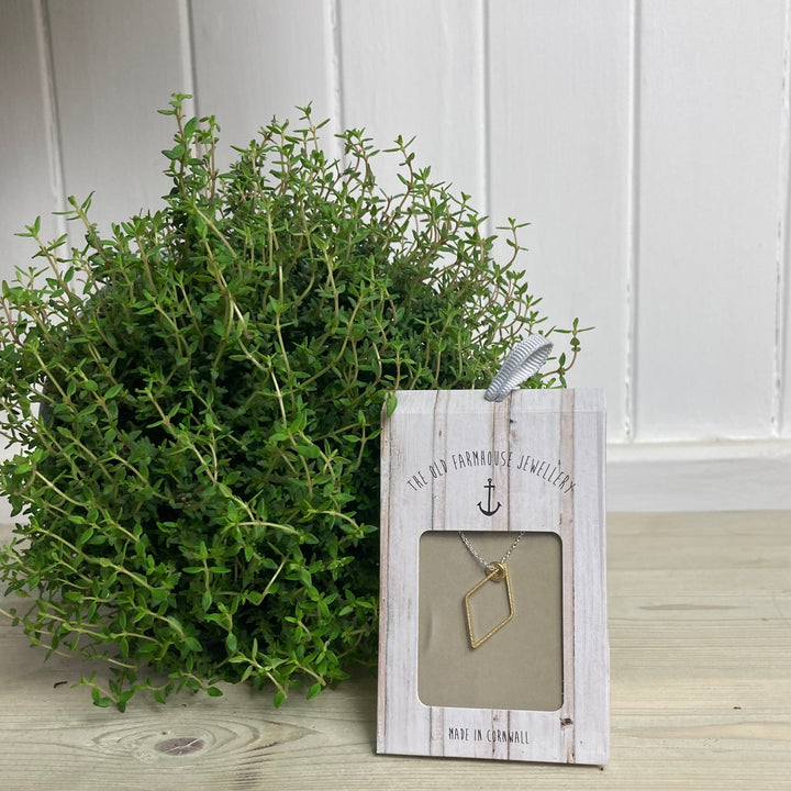 Small Brass Charm Necklace