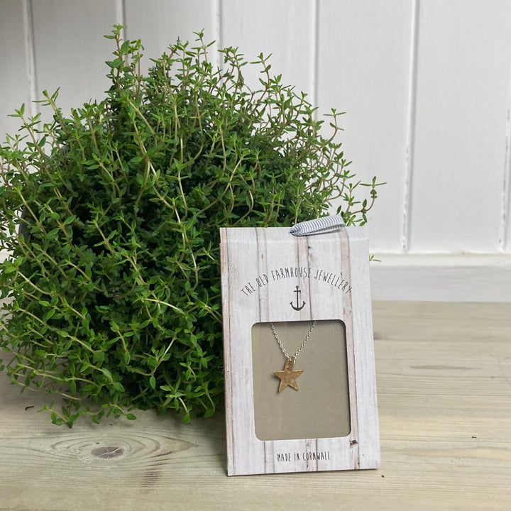 Small Brass Charm Necklace