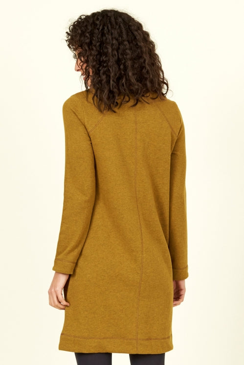 Organic Cotton Terry Tunic in Antique Mustard