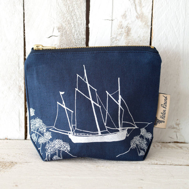 Small Cosmetic Case - Navy Ship