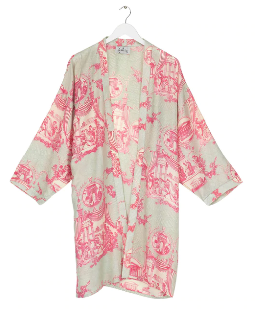 Ancient Columns Collar Kimono