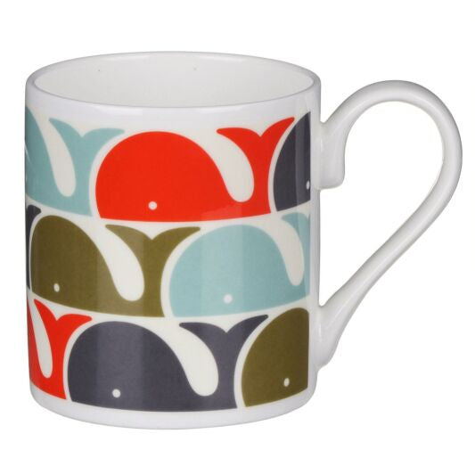 Orange Whale Mug