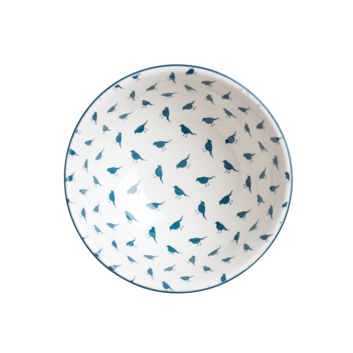 Patterned Nibbles Bowl - Garden Birds