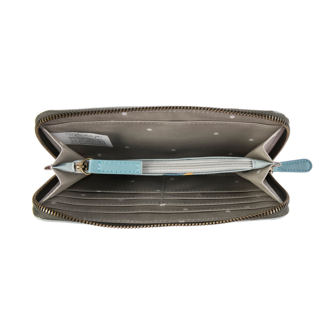 Oilcloth Wallet Purse (metal Zip)