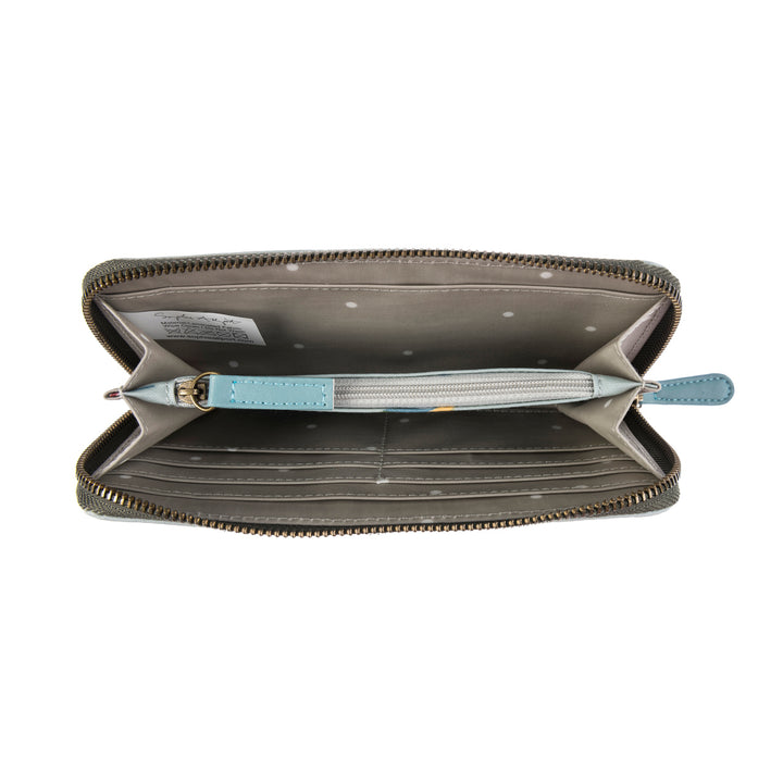 Oilcloth Wallet Purse (metal Zip)