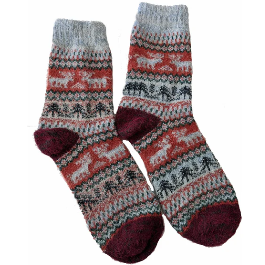 Reindeer Wool Blend Socks