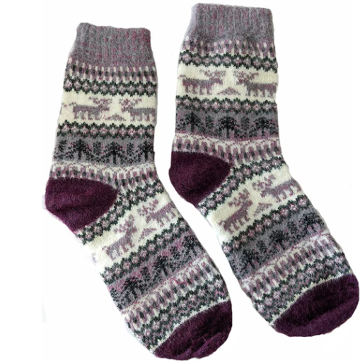 Reindeer Wool Blend Socks