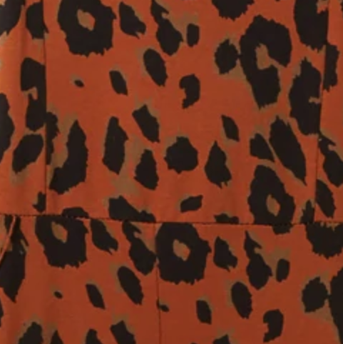 Leopard Print Jersey Dungarees