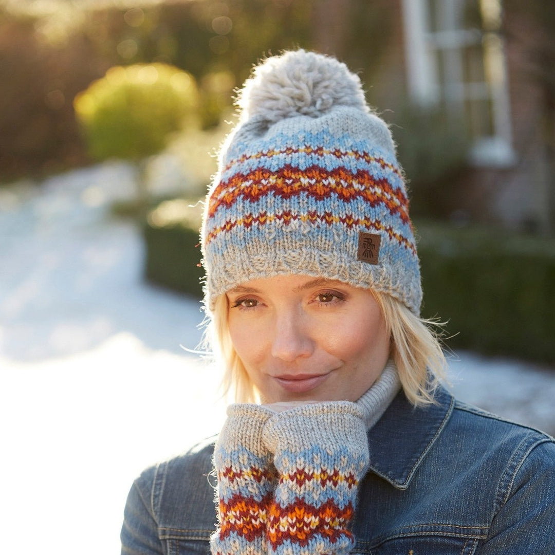 Shetland Bobble Beanie - Oatmeal