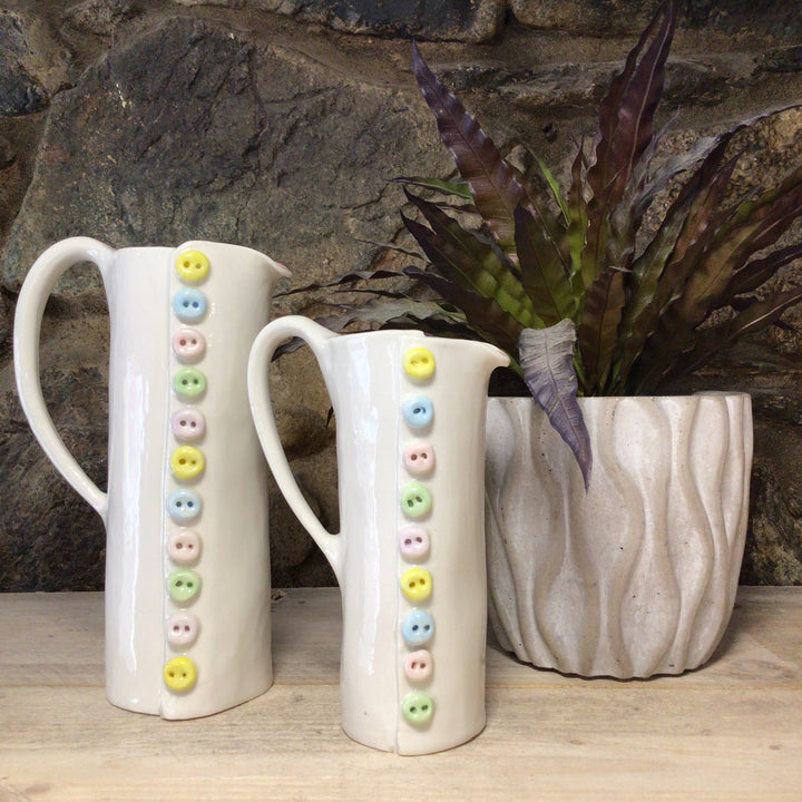 Hand Made Button Jug