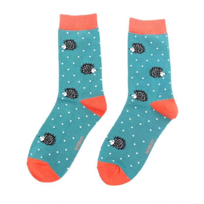 Sleepy Hedgehogs Socks - Size 4-7