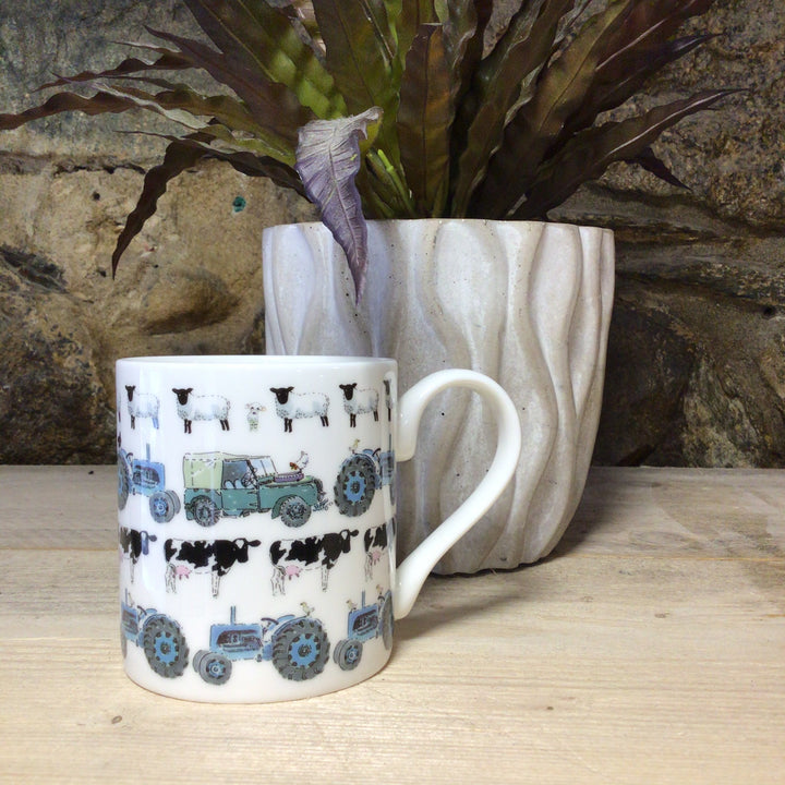 On the Farm Bone China Tractor Mug