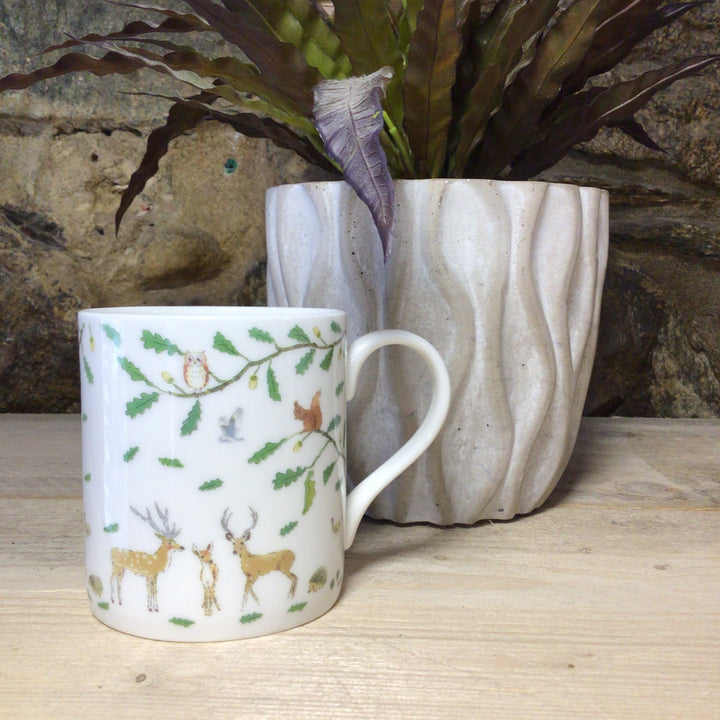 Woodland Scene Bone China Mug