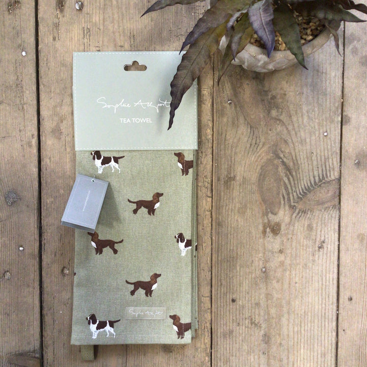 Spaniels Tea Towel