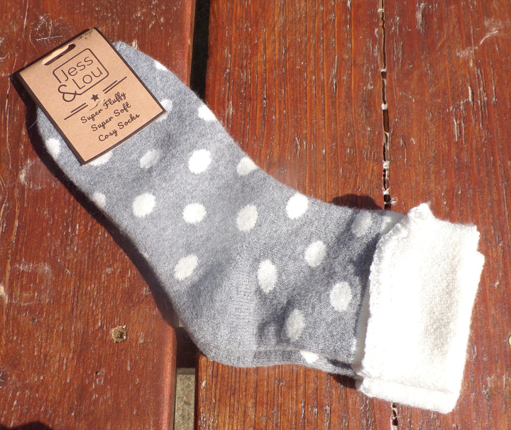 Polka Dot Wool Socks - Jess and Lou
