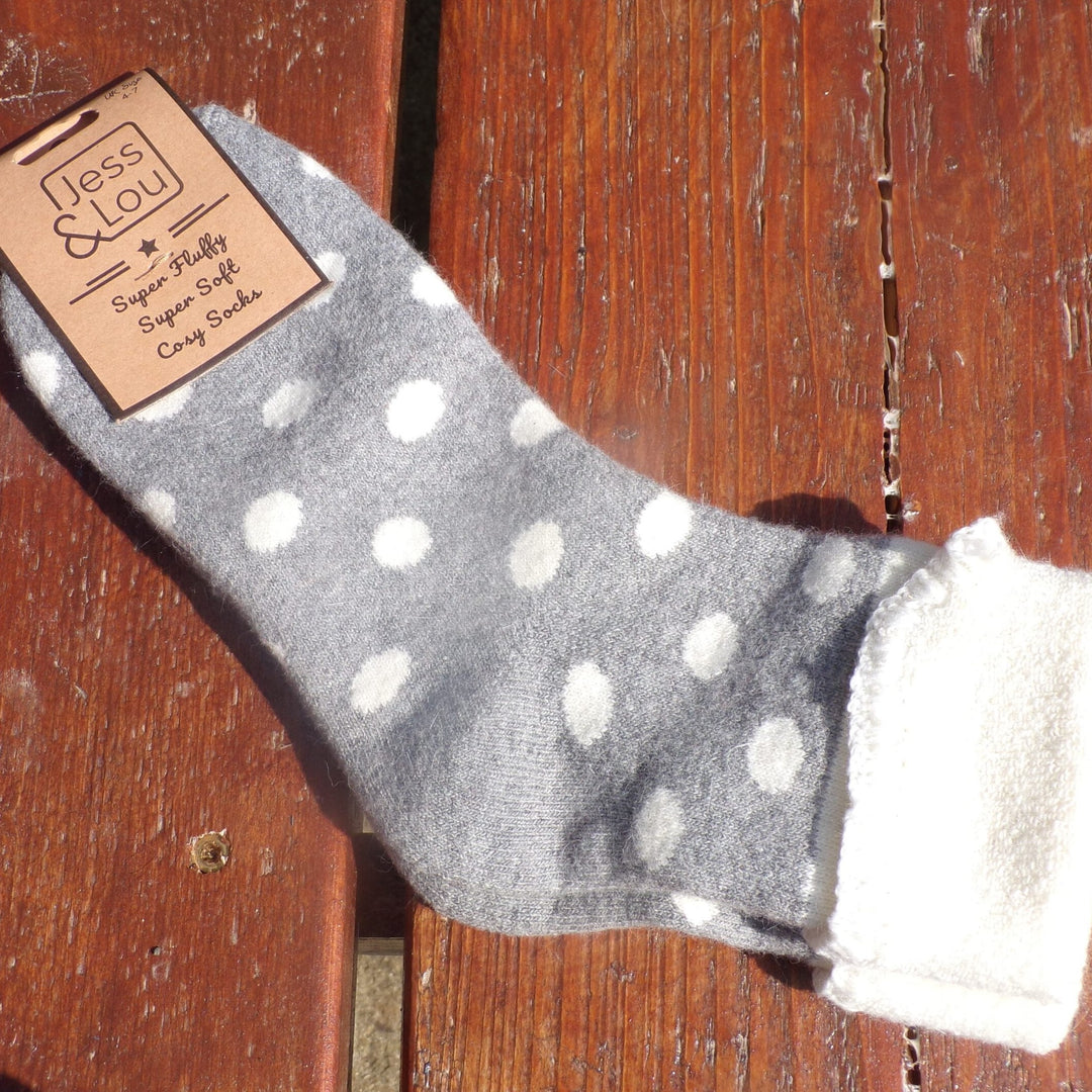 Polka Dot Wool Socks - Jess and Lou