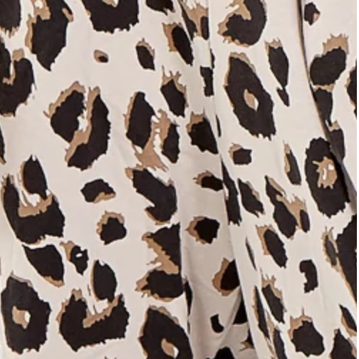 Leopard Print Jersey Dungarees