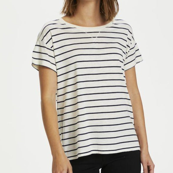 Khaki Stripe Raleigh T Shirt